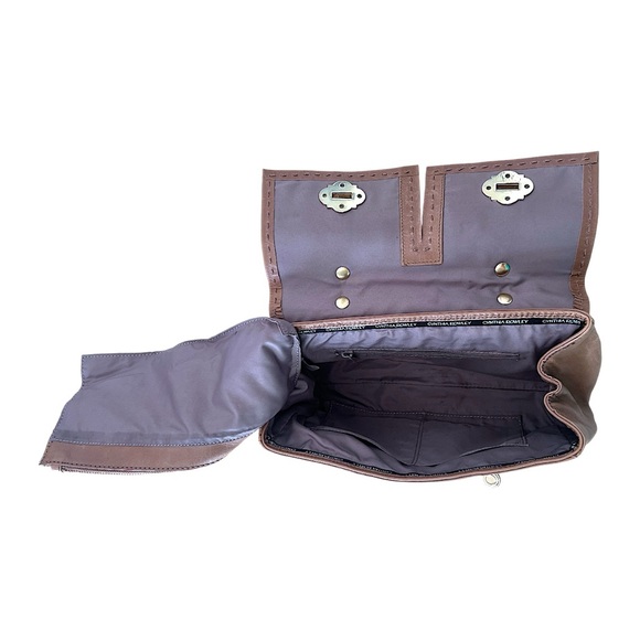 Cynthia Rowley Leather Brown Top-Handle Bag - Picture 4 of 12